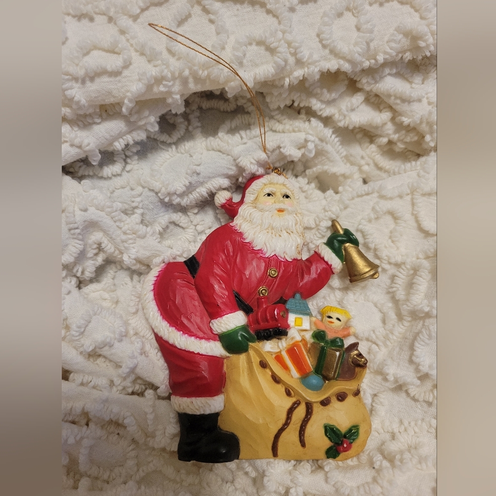 Santa With A Booty Christmas Tree Ornament Holiday Home Decor Accent